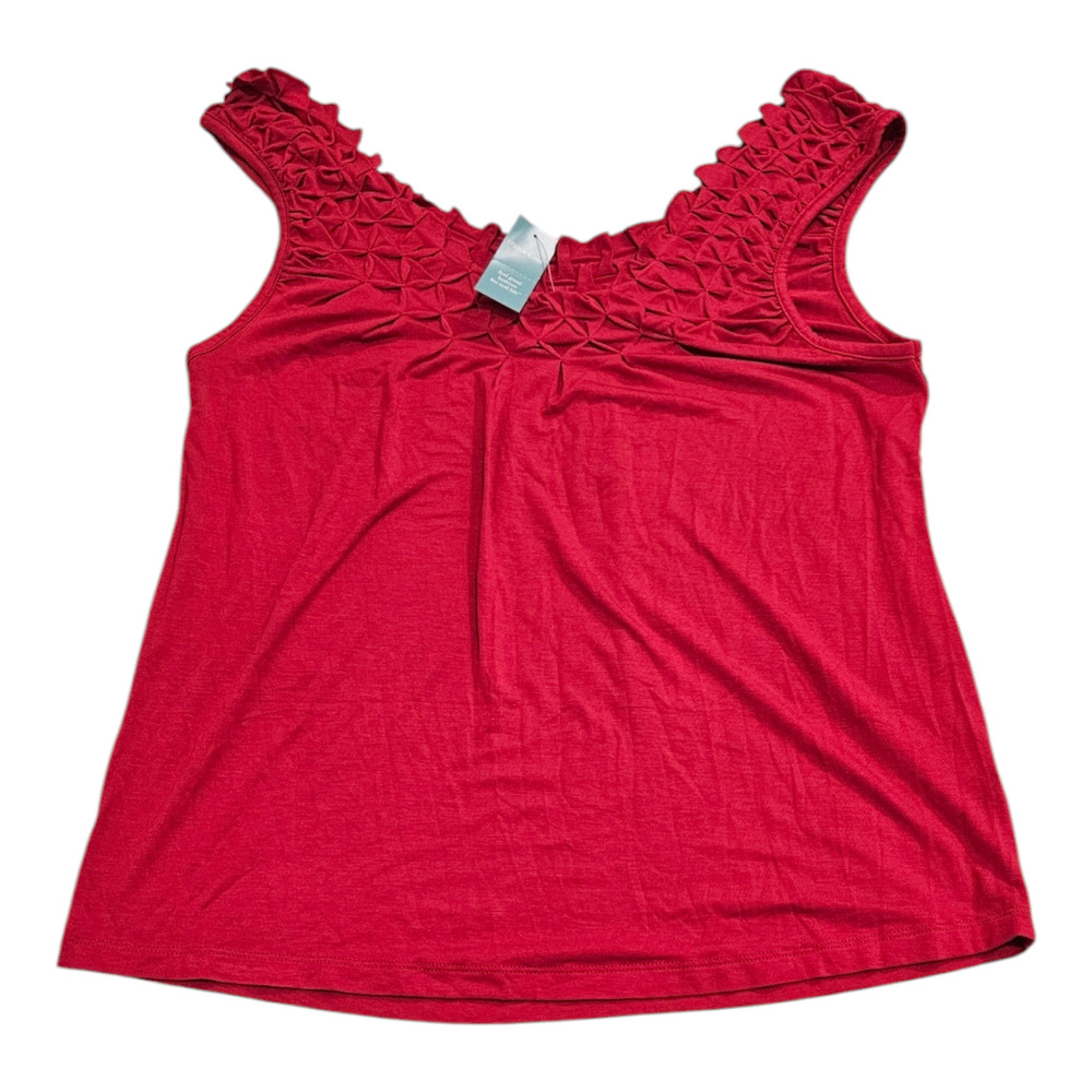 Maurices XS Red Sleeveless Pullover Tank Top